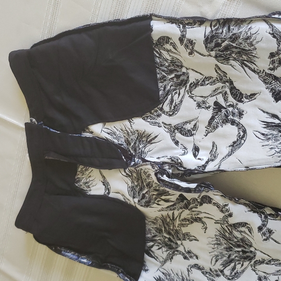 UNIQUE by Topshop Artichoke Tailored Trousers Pants NEW Black Blue NWT Women's 6 - Picture 12 of 16